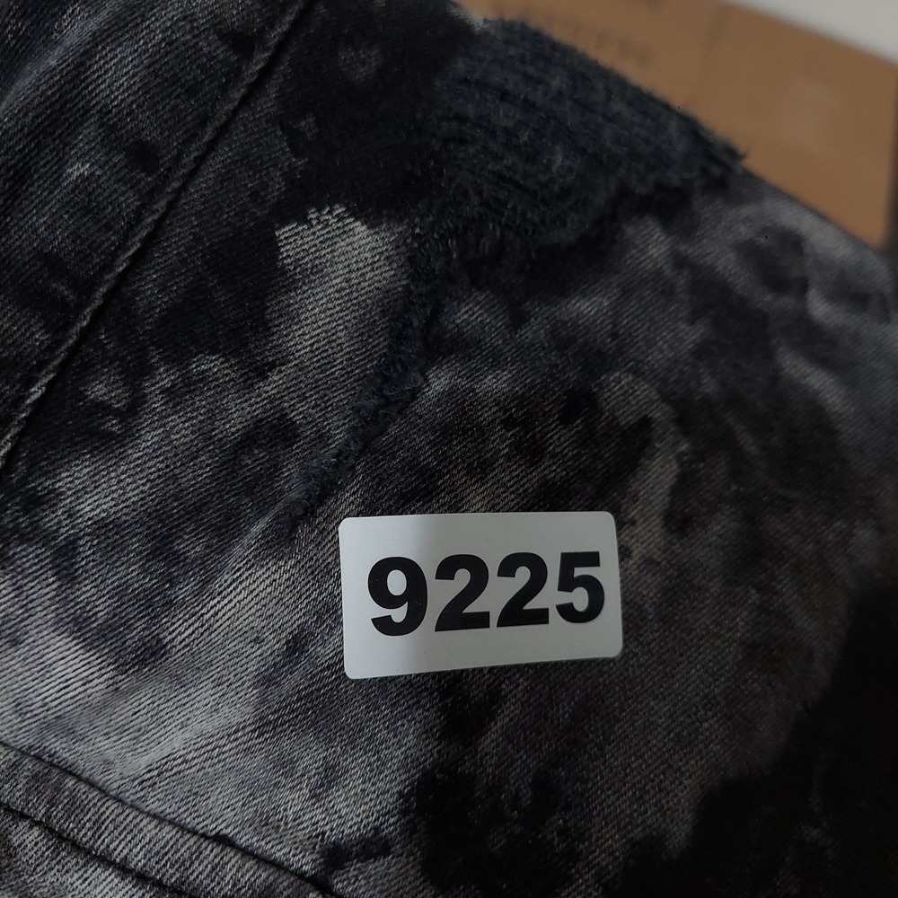 GUESS Pants Mens Fits 30x29 Black Ink Blot Cargo Slim Skinny Ankle Zip - Picture 11 of 11